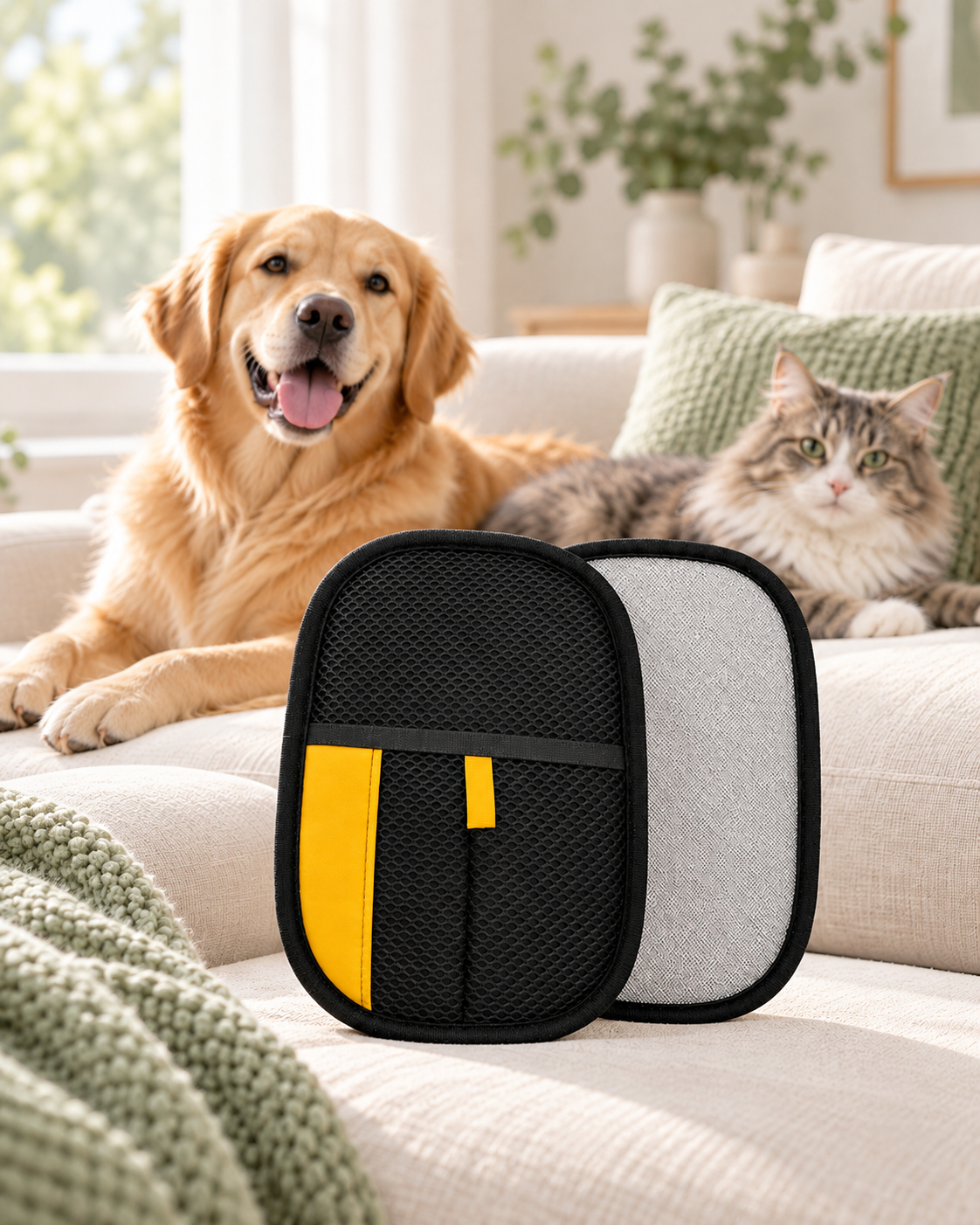 Remove pet hair effortlessly.